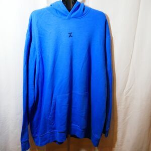 Xersion Studio Quick Dri Mens 4XL Blue SweatShirt Hoodie Pocket
